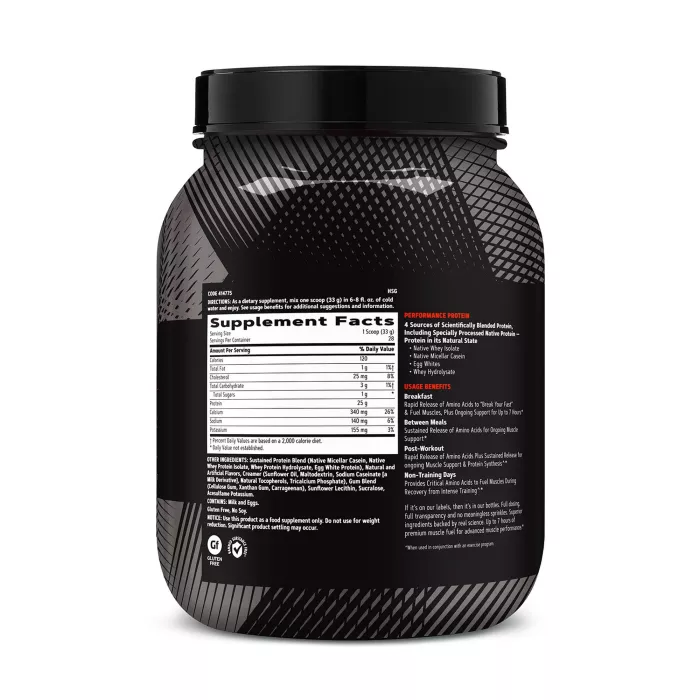 Gnc Amp Sustained Protein Blend Amestec Proteic Cu Aroma De Pufuleti Cu Unt De Arahide, 924 G Gnc Amp Sustained Protein Blend Amestec Proteic Cu Aroma De Pufuleti Cu Unt De Arahide, 924 G