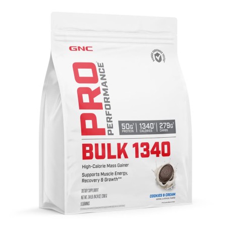 Gnc Pro Performance Bulk 1340, Formula Proteica Pentru Crestere In Greutate, Cu Aroma De Biscuiti Si Frisca, Testata Antidoping, 3240 G