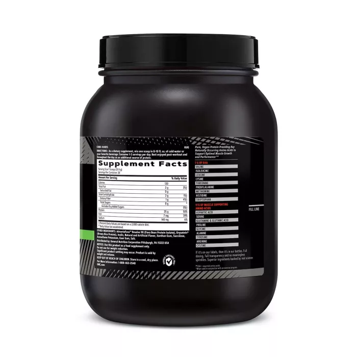 Gnc Amp Plant Isolate Proteina Vegana Cu Aroma De Biscuiti Cu Vanilie, 893.2 G Gnc Amp Plant Isolate Proteina Vegana Cu Aroma De Biscuiti Cu Vanilie, 893.2 G