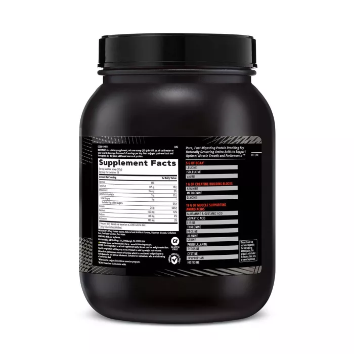 Gnc Amp Pure Isolate, Proteina Izolata Din Zer Cu Aroma De Vanilie, 896 G Gnc Amp Pure Isolate, Proteina Izolata Din Zer Cu Aroma De Vanilie, 896 G