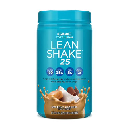 Gnc Total Lean Lean Shake 25, Shake Proteic Cu Aroma De Cocos Si Caramel, 917 G