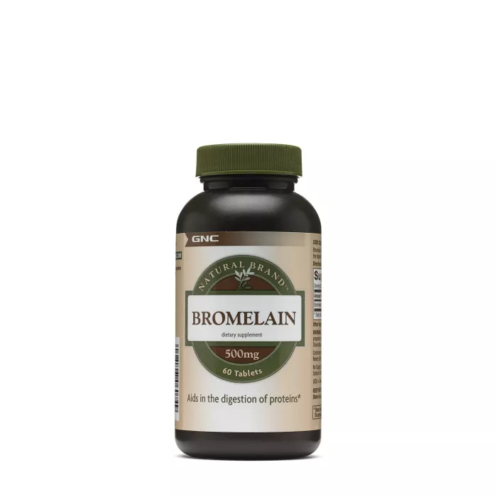 Gnc Natural Brand Bromelain 500mg, Bromelaina, 60 Tb Gnc Natural Brand Bromelain 500mg, Bromelaina, 60 Tb