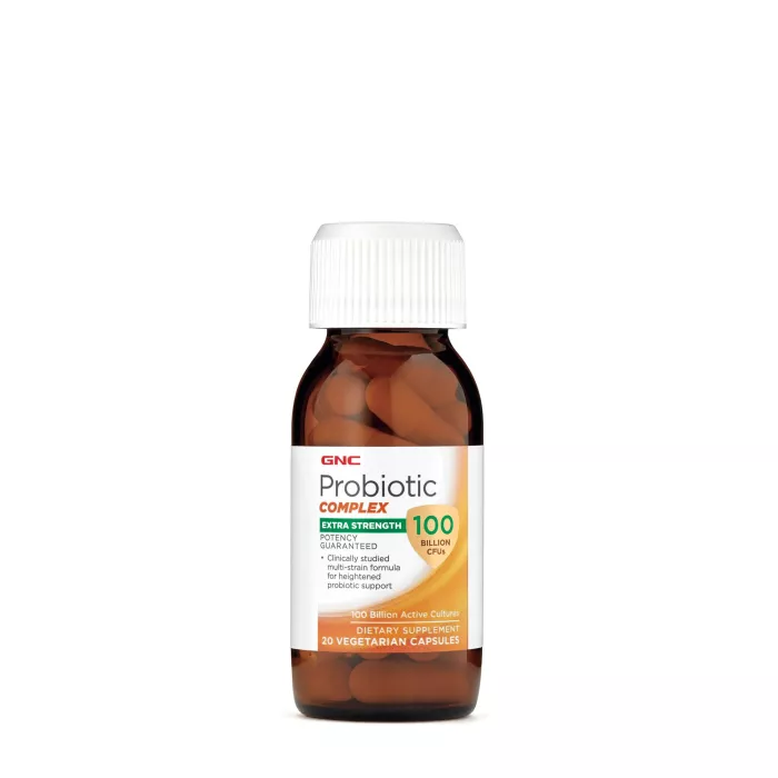 Gnc Probiotic Complex Extra Strength Multi Strain 100 Billion Cfus, Probiotic Lab4 Studiat Clinic, 100 Miliarde Culturi Vii, 20 Cps Gnc Probiotic Complex Extra Strength Multi Strain 100 Billion Cfus, Probiotic Lab4 Studiat Clinic, 100 Miliarde Culturi Vii, 20 Cps