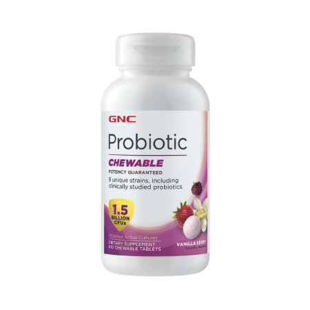 Gnc Probiotic Chewable - 1.5 Billion Cfus, Probiotic, 100 Tb