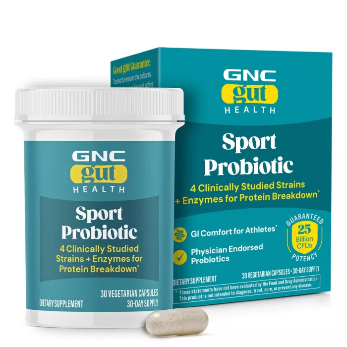 Gnc Gut Health Probiotic Sport, Probiotic Sport Lab4 Studiat Clinic, 25 Miliarde Culturi Vii, 30 Cps