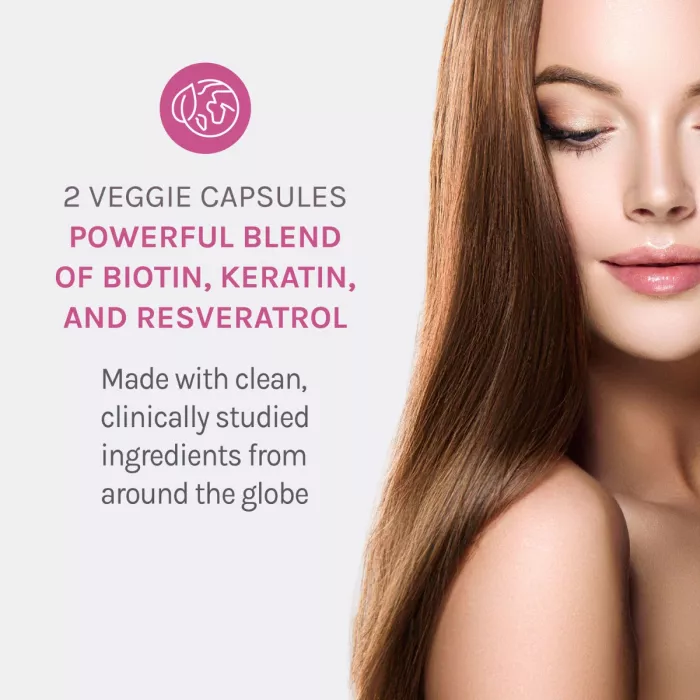 Resvitale Keratin Hair Enhance, Keratina Cu Biotina Si Resveratrol, 60 Cps Resvitale Keratin Hair Enhance, Keratina Cu Biotina Si Resveratrol, 60 Cps