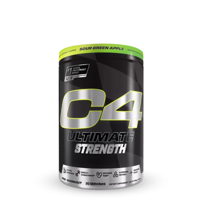 Cellucor C4 Ultimate Strenght Pre-workout, Formula Avansata Pentru Forta Cu Aroma De Mar Verde Acrisor, 558 G Cellucor C4 Ultimate Strenght Pre-workout, Formula Avansata Pentru Forta Cu Aroma De Mar Verde Acrisor, 558 G
