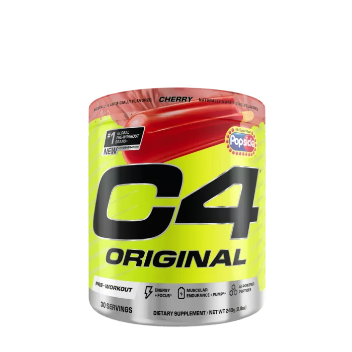 Cellucor C4 Original Pre-workout Cherry Popsicle, Formula Pre-antrenament Cu Aroma De Cirese, 249 G Cellucor C4 Original Pre-workout Cherry Popsicle, Formula Pre-antrenament Cu Aroma De Cirese, 249 G