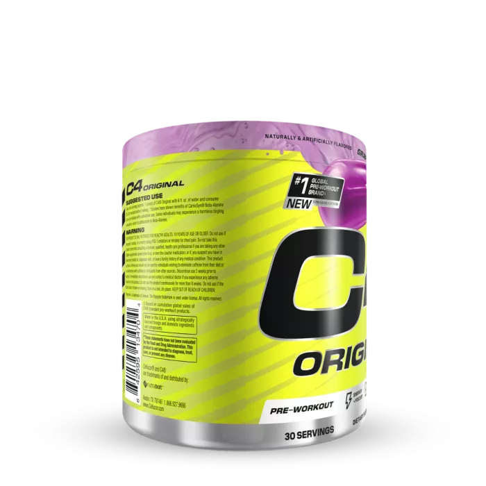 Cellucor C4 Original Pre-workout Grape Popsicle, Formula Pre-antrenament Cu Aroma De Struguri, 246 G Cellucor C4 Original Pre-workout Grape Popsicle, Formula Pre-antrenament Cu Aroma De Struguri, 246 G