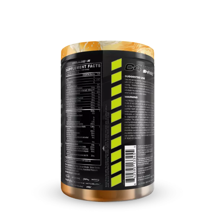 Cellucor C4 Ultimate Shred Pre-workout Orange Cream, Formula Pre-antrenament Pentru Performanta Si Arderea Grasimilor Cu Aroma De Portocale, 392 G Cellucor C4 Ultimate Shred Pre-workout Orange Cream, Formula Pre-antrenament Pentru Performanta Si Arderea Grasimilor Cu Aroma De Portocale, 392 G