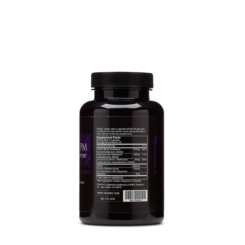 Nugenix Pm - Zma Testosterone Support, Formula Pentru Cresterea Productiei De Testosteron, 120 Cps