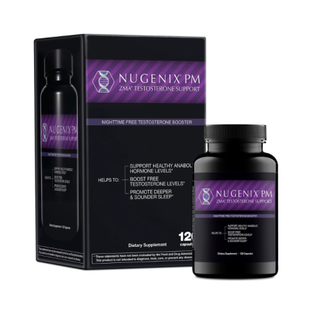 Nugenix Pm - Zma Testosterone Support, Formula Pentru Cresterea Productiei De Testosteron, 120 Cps