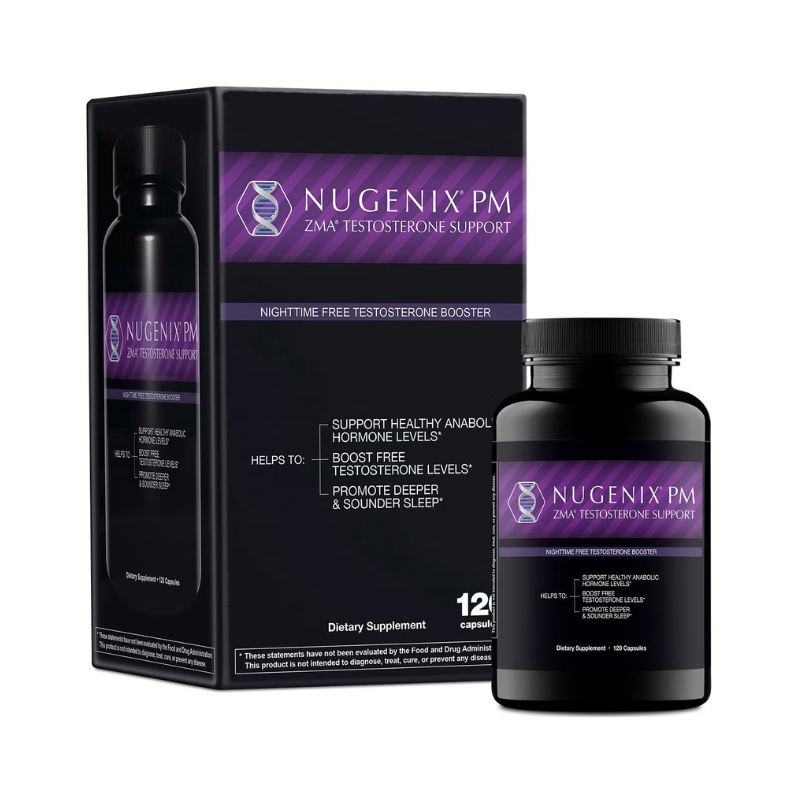 Nugenix Pm - Zma Testosterone Support, Formula Pentru Cresterea Productiei De Testosteron, 120 Cps