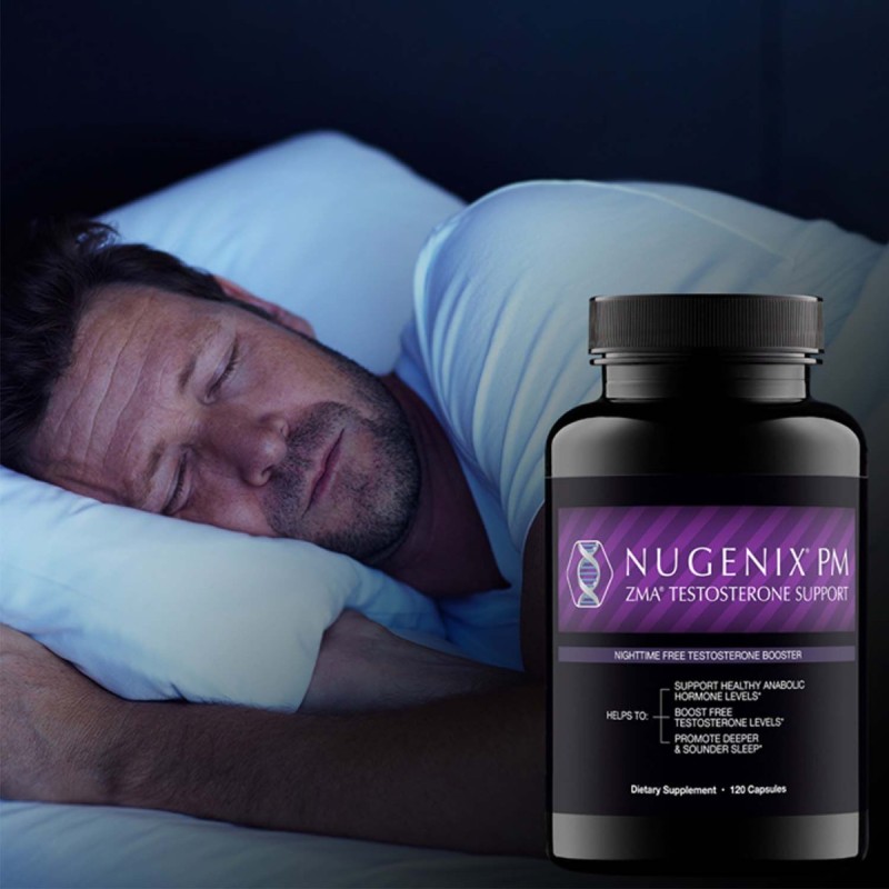 Nugenix Pm - Zma Testosterone Support, Formula Pentru Cresterea Productiei De Testosteron, 120 Cps