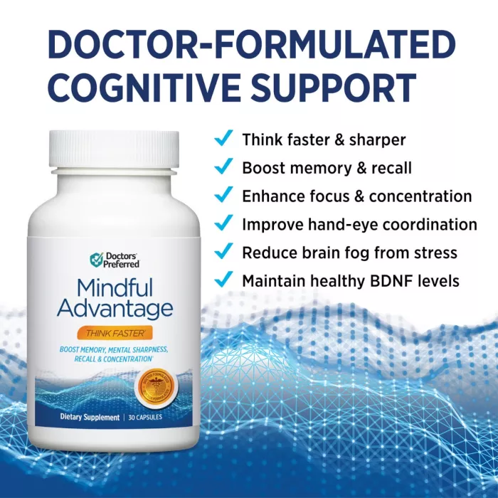 Doctors' Preferred Mindful Advantage, Supliment Pentru Sanatatea Cognitiva, 30 Cps Doctors' Preferred Mindful Advantage, Supliment Pentru Sanatatea Cognitiva, 30 Cps
