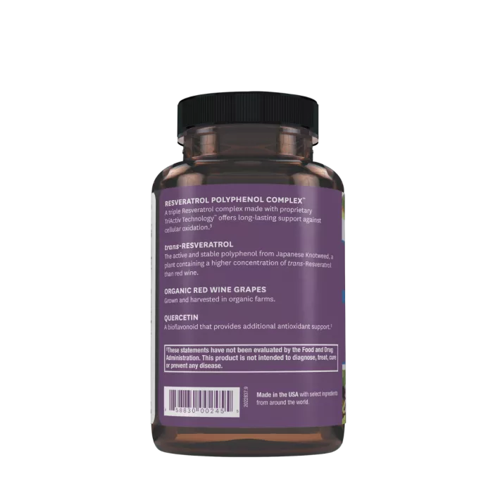 Resvitale Resveratrol 500 Mg Cu Quercetina, Formula Avansata Triactiv Pentru Activarea Genei Longevitatii Cu Trans-resveratrol, 30 Cps Resvitale Resveratrol 500 Mg Cu Quercetina, Formula Avansata Triactiv Pentru Activarea Genei Longevitatii Cu Trans-resveratrol, 30 Cps