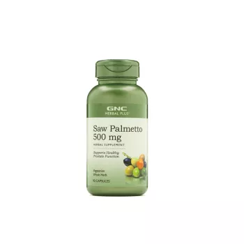 Herbal plus saw palmetto 500 Mg, extract din palmier pitic (90 Cps). GNC Live Well
