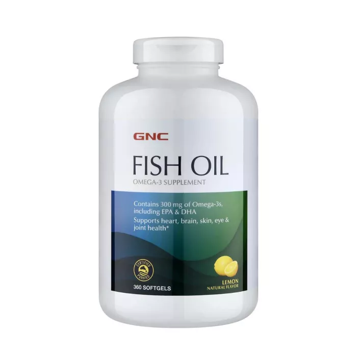 Gnc Fish Oil, Ulei De Peste Cu Aroma Naturala De Lamaie, 360 Cps Gnc Fish Oil, Ulei De Peste Cu Aroma Naturala De Lamaie, 360 Cps