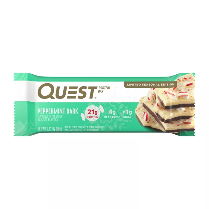 Quest Protein Bar, Baton Proteic Cu Aroma De Peppermint Bark, 60 G