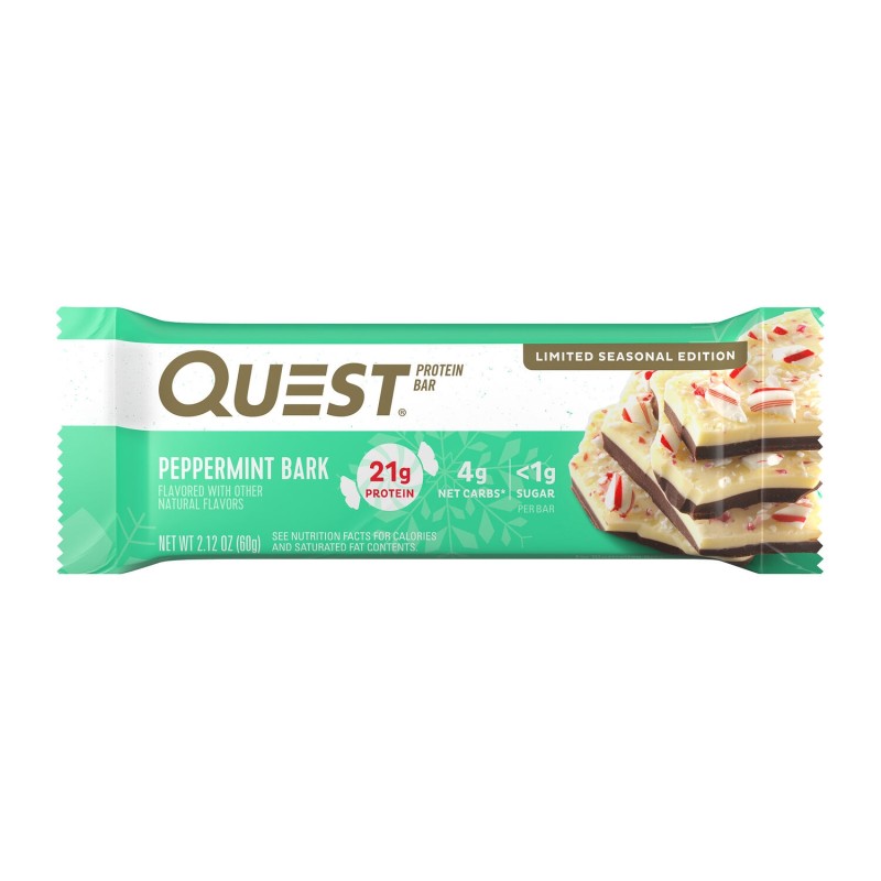 Quest Protein Bar, Baton Proteic Cu Aroma De Peppermint Bark, 60 G