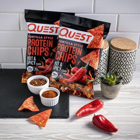 Quest Tortilla Style Protein Chips, Chipsuri Proteice Cu Aroma Picanta, 32 G