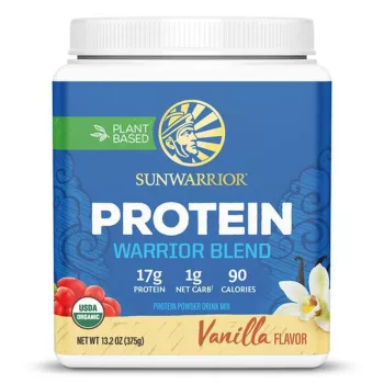 Sunwarrior Plant-based Organic Protein, Proteina Organica Vegana, Cu Aroma De Vanilie, 375 G