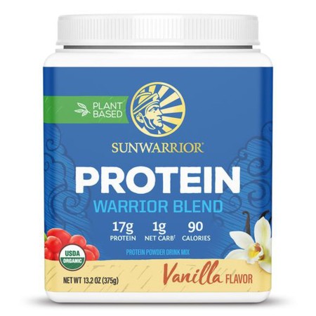 Sunwarrior proteina organica vegana cu aroma de vanilie (375 g), GNC Live Well