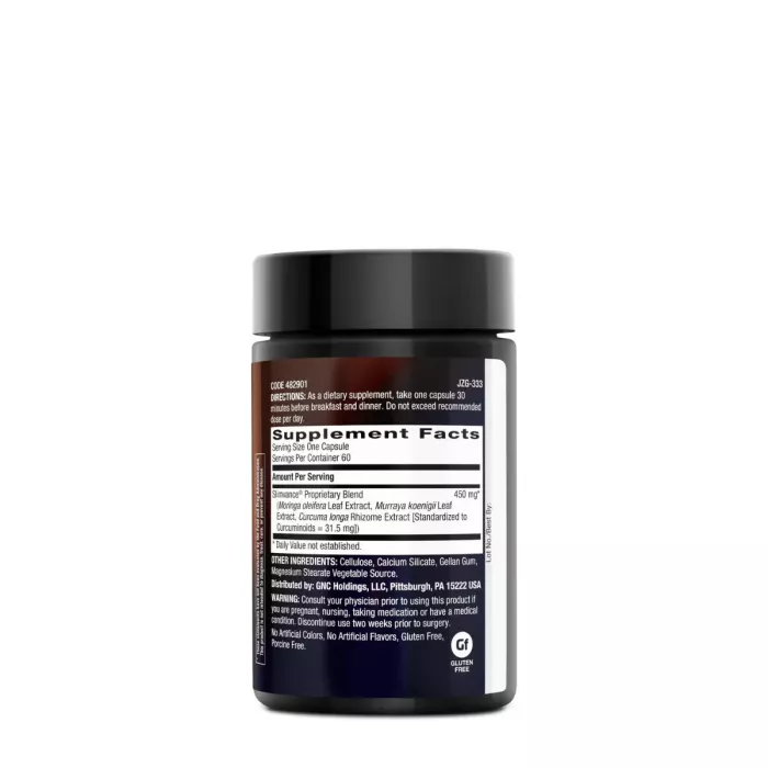 Gnc Bodydynamix Slimvance Core Slimming Complex Stimulant Free, Formula Pentru Controlul Greutatii, 60 Cps