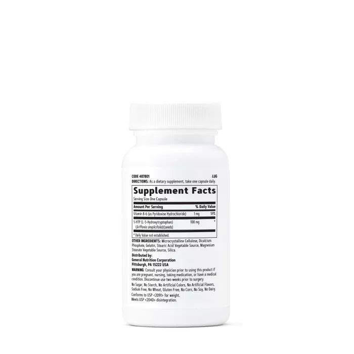 Gnc 5-htp 100 Mg, 30 Cps Gnc 5-htp 100 Mg, 30 Cps