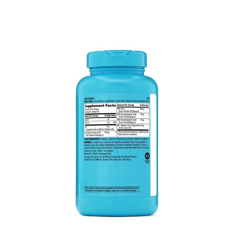 Total Lean Premium Cla 3-6-9, Acid Linoleic Conjugat Si Omega 3-6-9 (120 Capsule), GNC