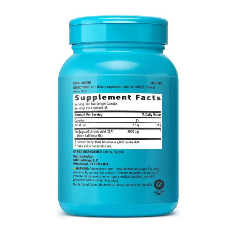 Gnc Total Lean Cla, Acid Linoleic Conjugat, 90 Cps