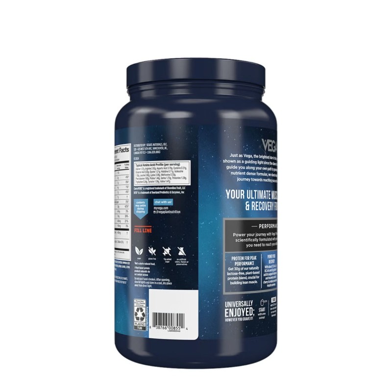 Proteina vegetala cu aroma de vanilie (828 g), GNC Live Well