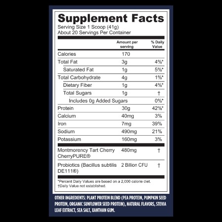 Proteina vegetala cu aroma de fructe de padure (801 g), GNC Live Well