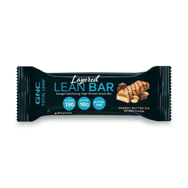 Gnc Total Lean Layered Lean Bar, Baton Proteic Cu Aroma De Placinta De Unt De Arahide, 44g