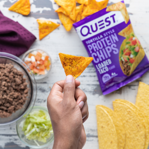 Quest Tortilla Style Protein Chips, Chipsuri Proteice, Cu Aroma De Taco, 32 G