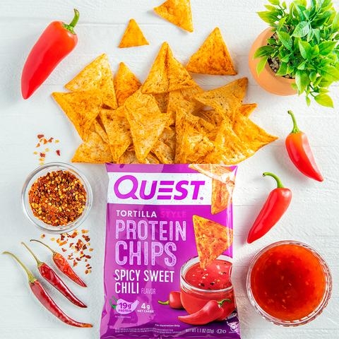 Quest Nutrition Chipsuri Proteice Cu Aroma De Spicy Sweet Chilli, 32 G