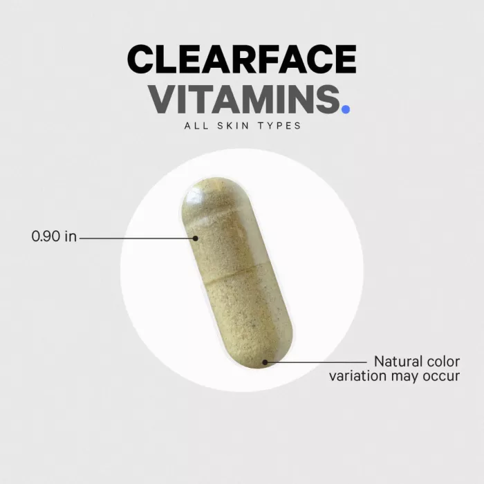 Codeage Clearface Vitamins, Daily Multivitamin, Minerals Herbs, Complex De Multivitamine Si Plante Pentru Piele Si Sanatate Generala Pentru Adolescenti, 90 Cps