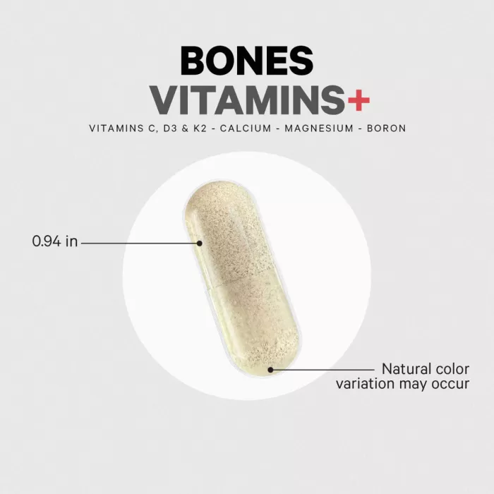 Codeage Bones Vitamins+, Formula Avansata Pentru Sanatatea Oaselor, 90 Cps