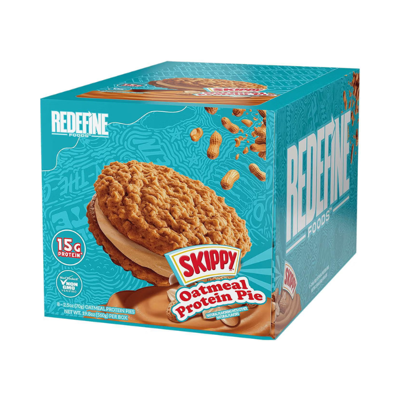 Redefine Foods Skippy Oatmeal Protein Pie, Placinta Proteica Cu Aroma De Unt De Arahide, 70 G