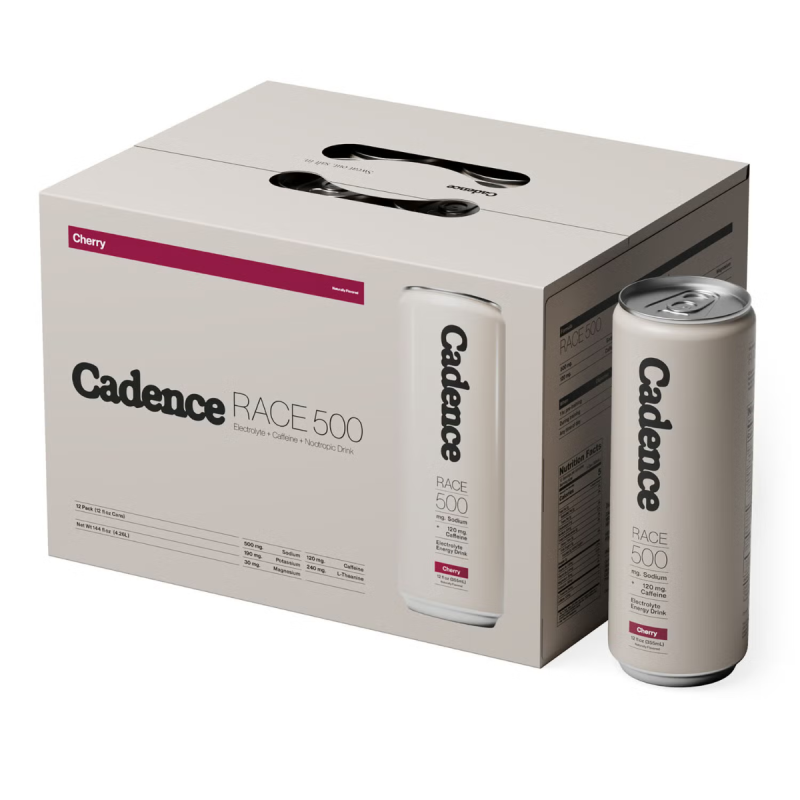 Cadence Race Energy Hydration Drink, Bautura Hidratanta Cu Cafeina, Cu Aroma De Cirese, 355 Ml