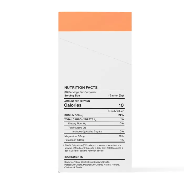 Cadence Performance Core Hydration With Orange Flavor, Bautura De Hidratare Cu Aroma De Portocale, 3.7 G