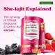 Better Alt She-lajit Honey Sticks, Pliculete De Shilajit Din Himalaya Si Extract De Shatavari Cu Aroma De Capsuni, 30 Pliculete