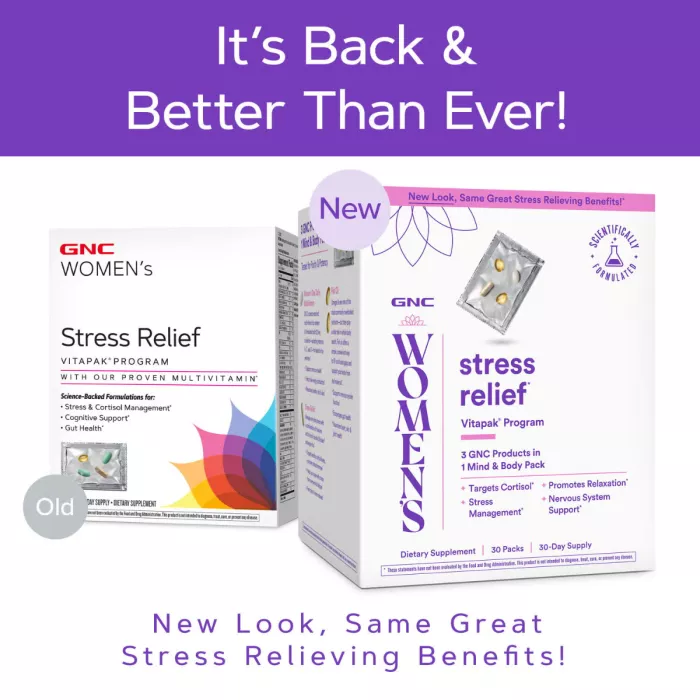 Gnc Women's Vitapak Stress Relief , Program Pentru Reducerea Stresului, 30 Pachetele