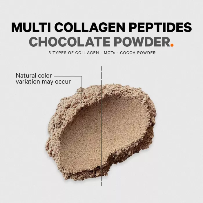 Codeage Hydrolyzed Multi Collagen - 5 Types Collagen Peptides + Mct Oil , Colagen Hidrolizat Din 5 Surse Sub Forma De Peptide + Mct Oil , Cu Aroma De Ciocolata, 515 G