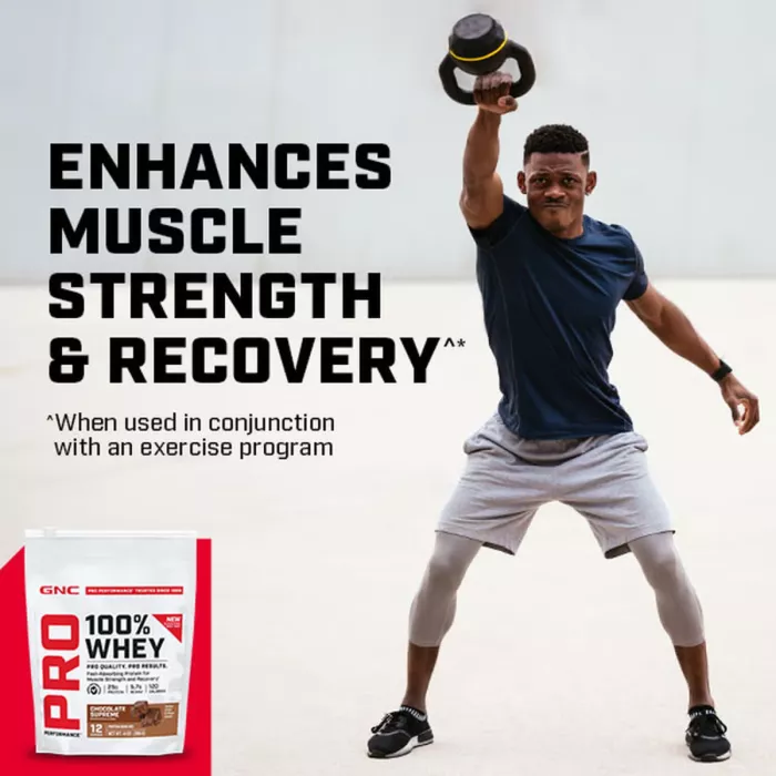 Gnc Pro Performance 100% Whey, Proteina Din Zer Cu Aroma De Biscuiti Si Crema, Testata Antidoping, 411.6g