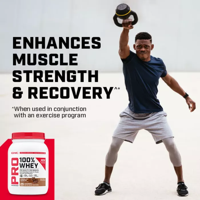 Gnc Pro Performance 100% Whey, Proteina Din Zer Cu Aroma De Biscuit Si Crema, Testata Antidoping, 860 G