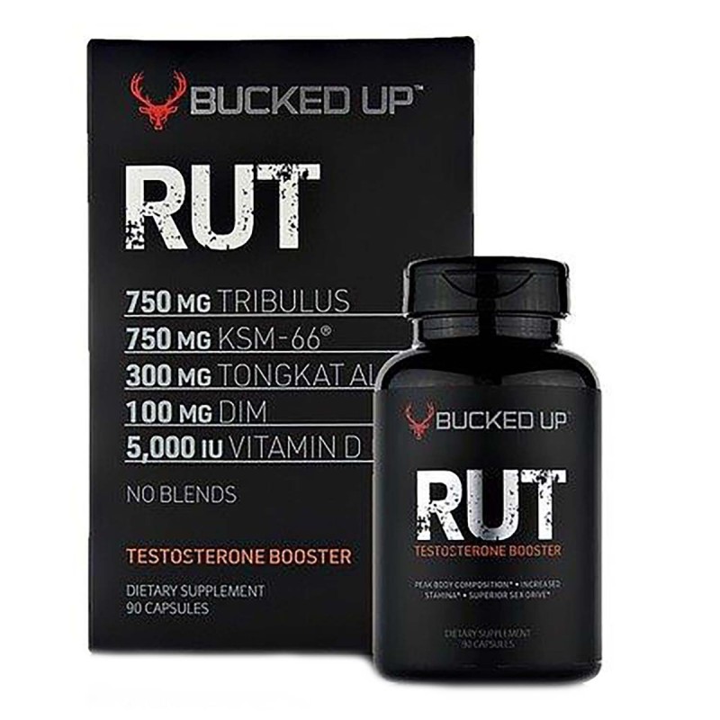 Bucked Up Rut Testosterone Booster, Formula Avansata Pentru Testosteron, 90 Cps