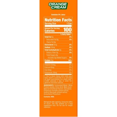 Bucked Up Lightly Carbonated Protein Rtd, Bautura Proteica Usor Carbogazoasa Cu Aroma De Portocala, 473 Ml