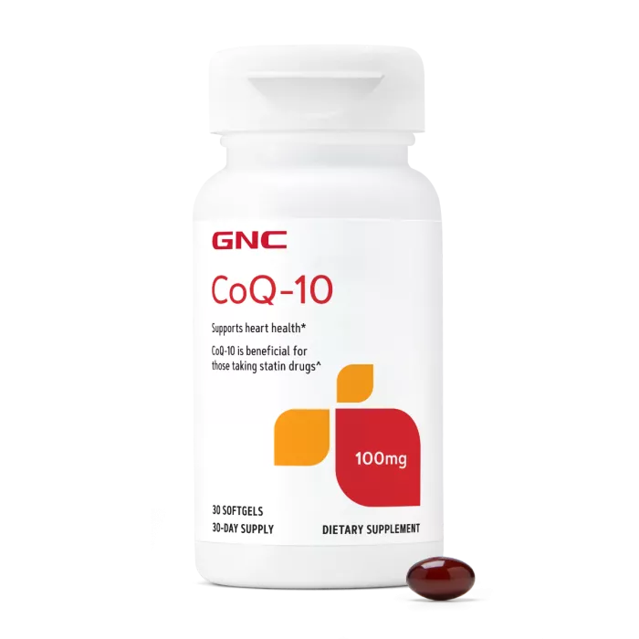 Gnc, Coq-10 100 Mg, Coenzima Q-10 Naturala 100 Mg, 30 Capsule Gelatinoase