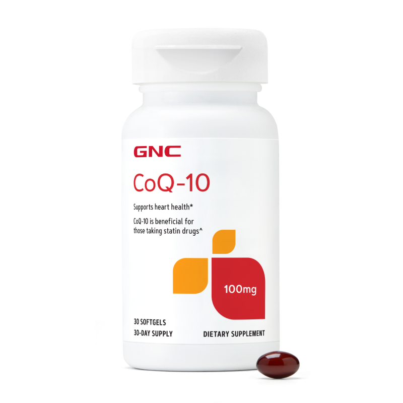 Gnc, Coq-10 100 Mg, Coenzima Q-10 Naturala 100 Mg, 30 Capsule Gelatinoase